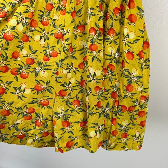 Wild Fable Women's Yellow Fruit Print Sleeveless Romper - Size Small - NWT - Picture 4 of 9